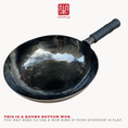 Load image into Gallery viewer, Round bottom hand hammered hand forged zhang qiu carbon steel wok