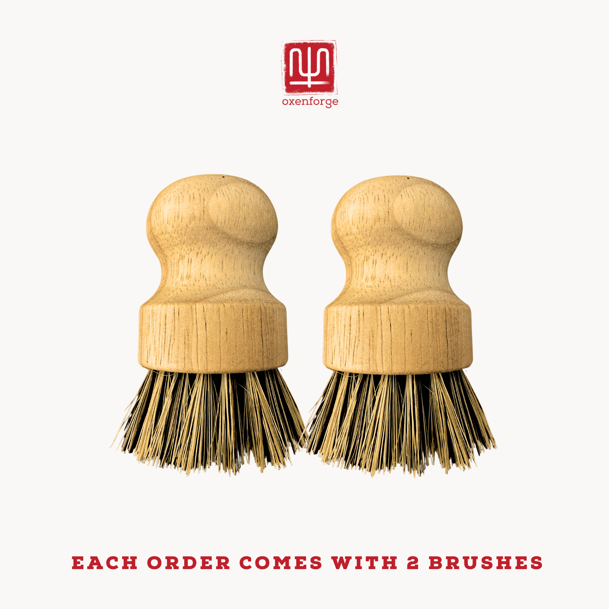 Coconut bristles scrub and brush