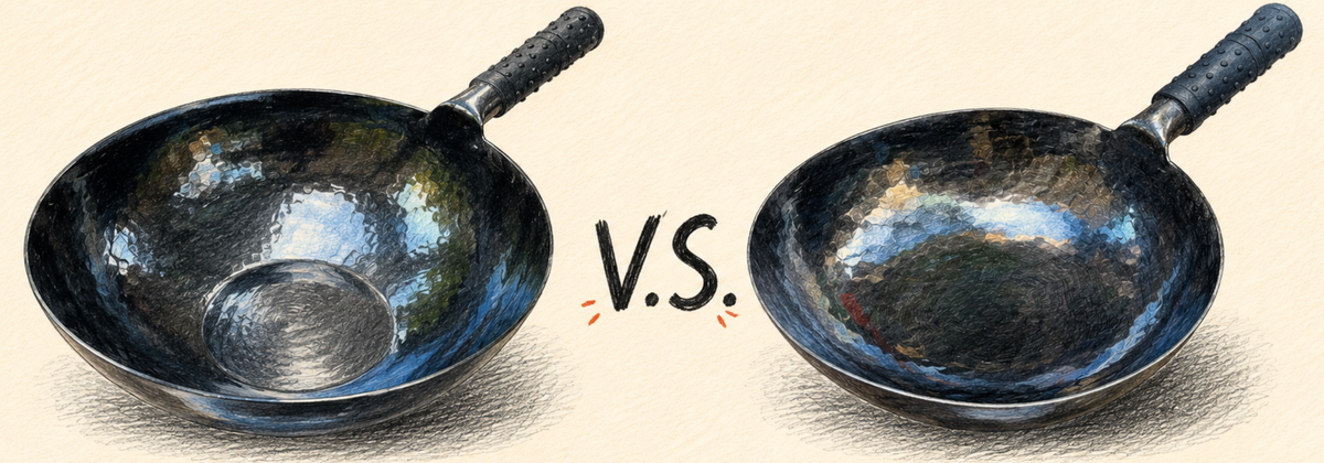 Round Bottom Wok vs Flat Bottom Wok